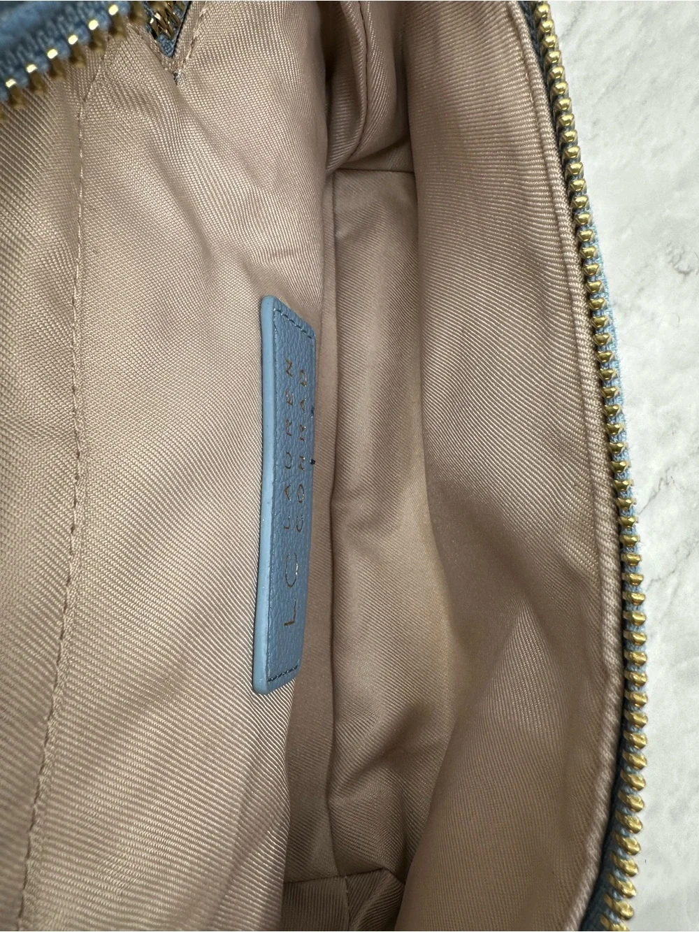 LC Lauren Conrad Light Blue Top-Handle Cosmetic Case